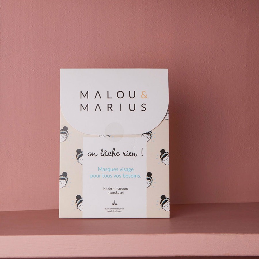 Beaute 1999 MALOU u0026 MARIUS Soins Du Visage | Coffret Masques On Lache Rien - Malou & Marius