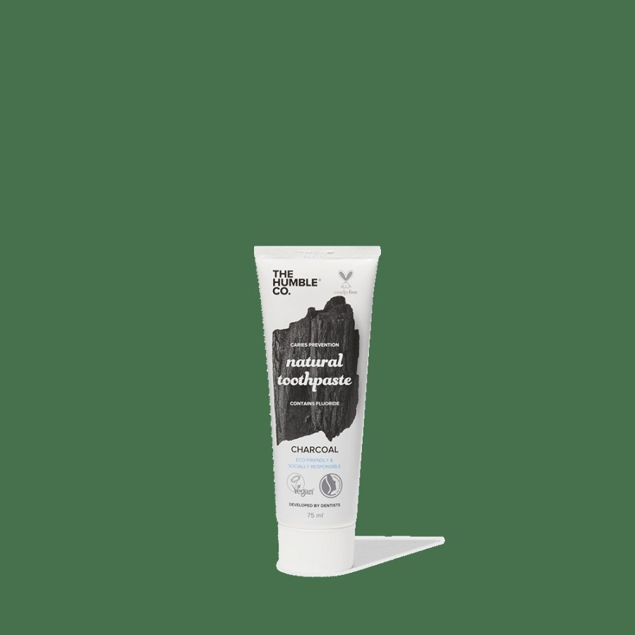 Beaute 374 DR BRONNER Brosse A Dents Et Dentifrice | Dentifrice Bio Au Charbon Vegetal - 75 Ml - The Humble Co