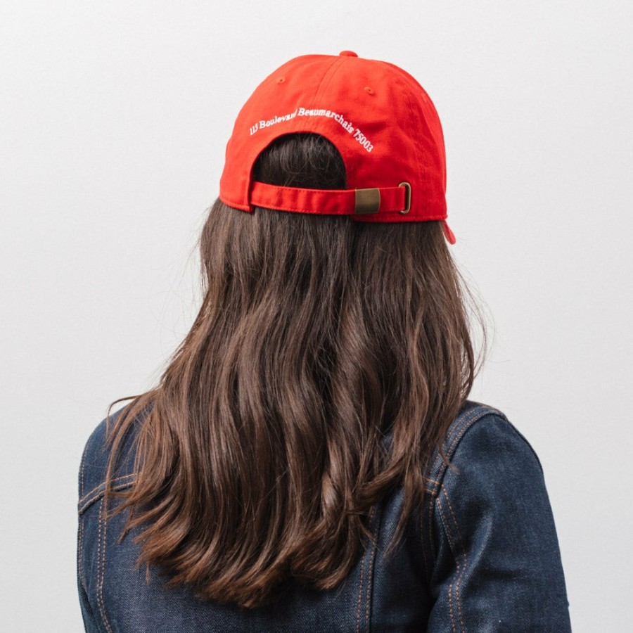 Mode Homme M05 Casquettes | Merci - Casquette Gothique Non Merci - Rouge