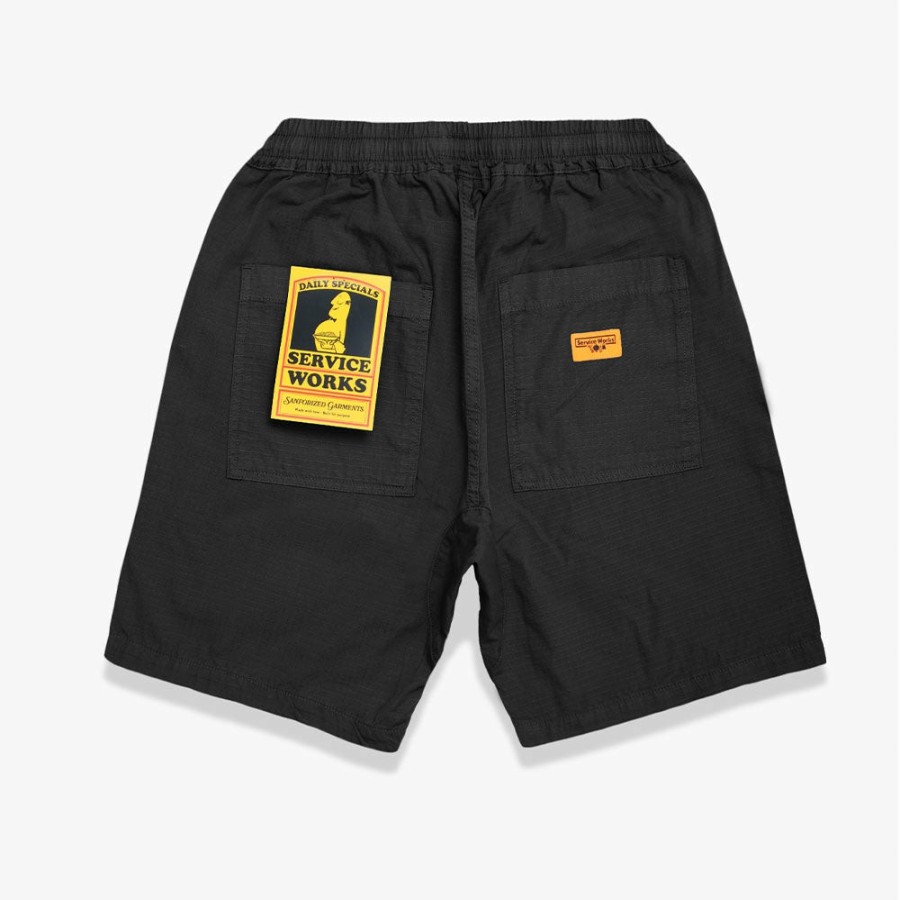 Mode Homme Service Works Shorts | Service Works - Short Chef Ripstop - Noir