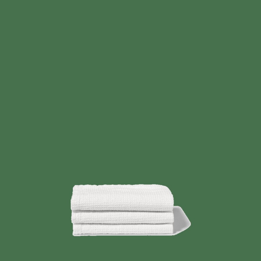 Linge De Maison 200 LINTEX Serviettes De Bain En Lin | Serviette De Bain Invite En Lin - Nid D'Abeille - Blanc Optique