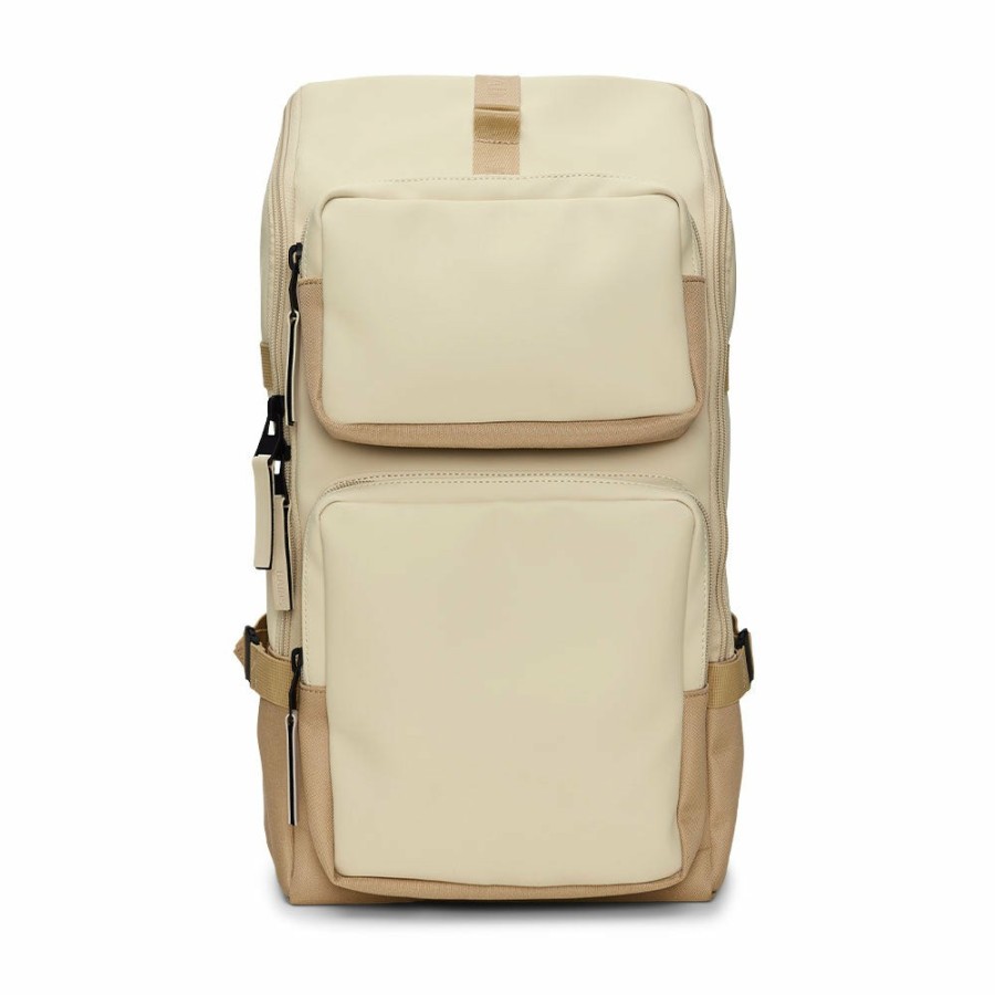 Mode Homme Rains Sacs | Rains - Sac Trail Cargo Backpack - Beige Dune