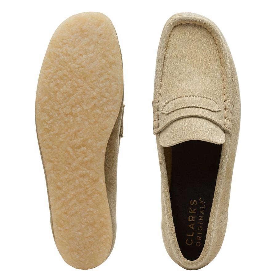 Mode Femme CLARKS Derbies | Clarks - Wallabee Loafer - Maple Suede