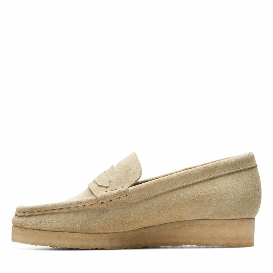 Mode Femme CLARKS Derbies | Clarks - Wallabee Loafer - Maple Suede