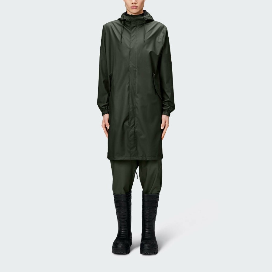 Mode Homme Rains Manteaux | Rains - Veste Fishtail - Kaki