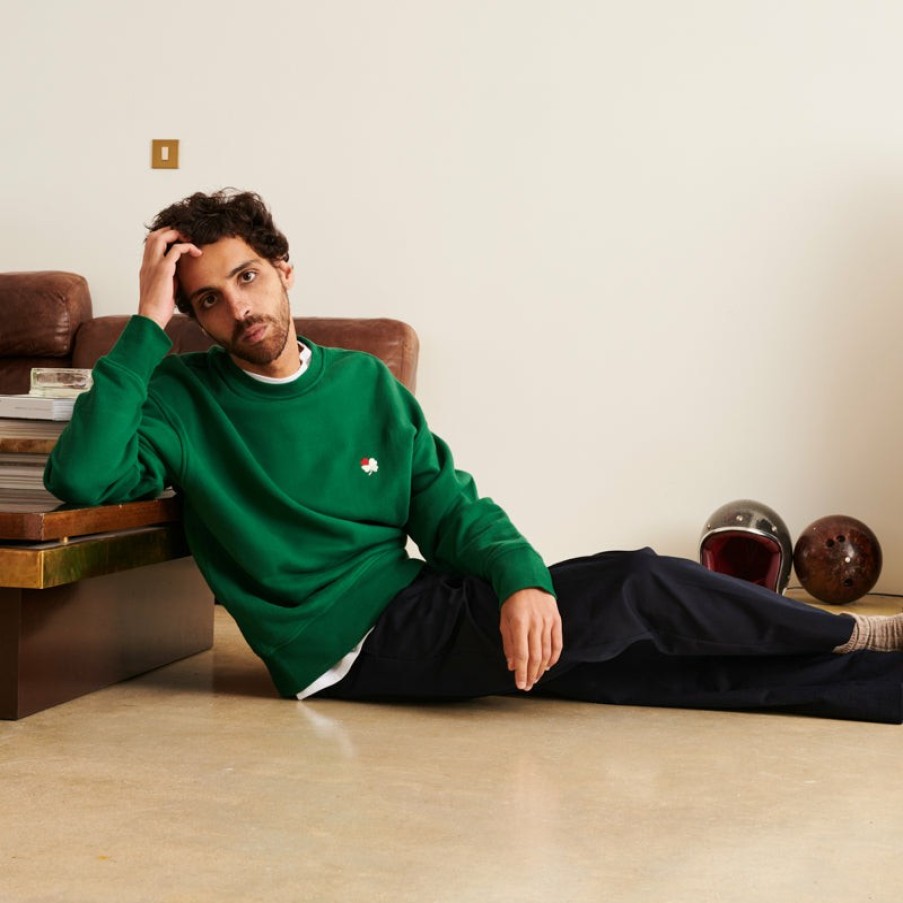 Mode Homme MJ01 Sweats | Merci - Crewneck Charles - Vert