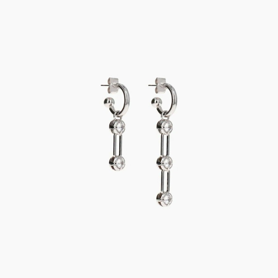 Mode Femme Justine Clenquet Justine Clenquet | Justine Clenquet - Boucles D'Oreilles Alva - Argent