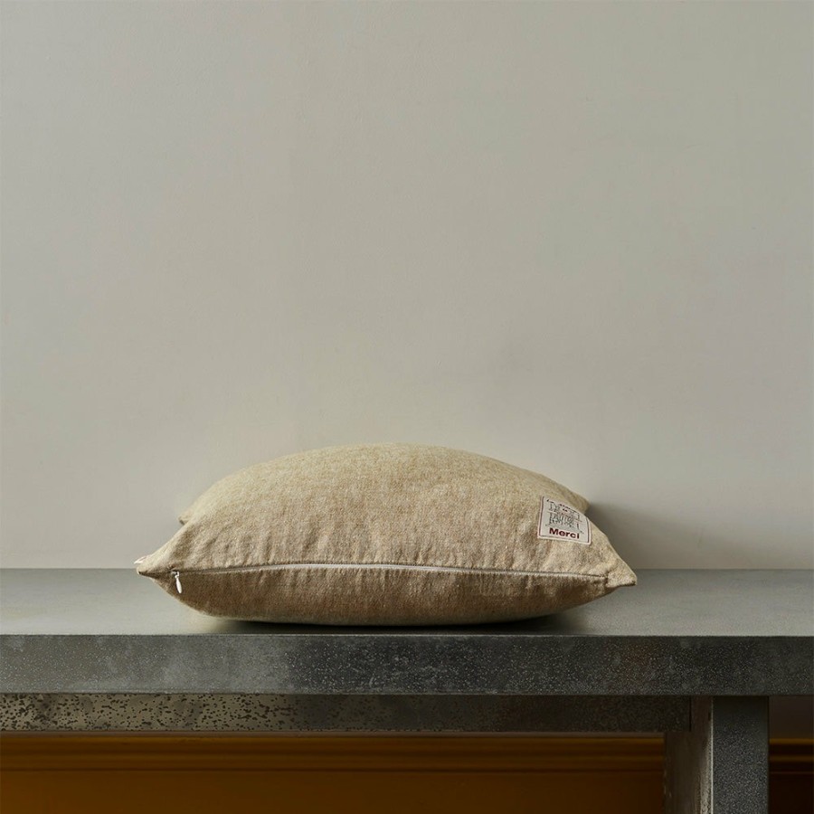 Deco & Lifestyle 200 LINTEX Coussins | Coussin Epais En Lin - Chambray Olive