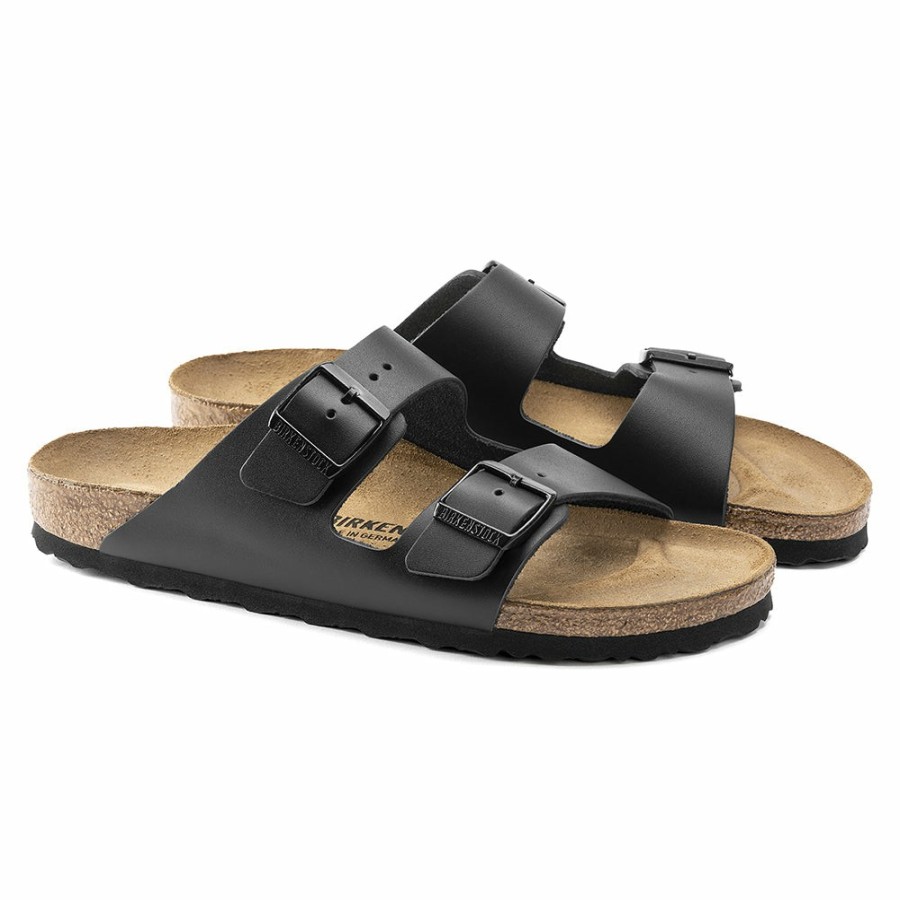 Mode Homme BIRKENSTOCK Sandales | Birkenstock - Sandales Arizona Cuir Naturel - Noir