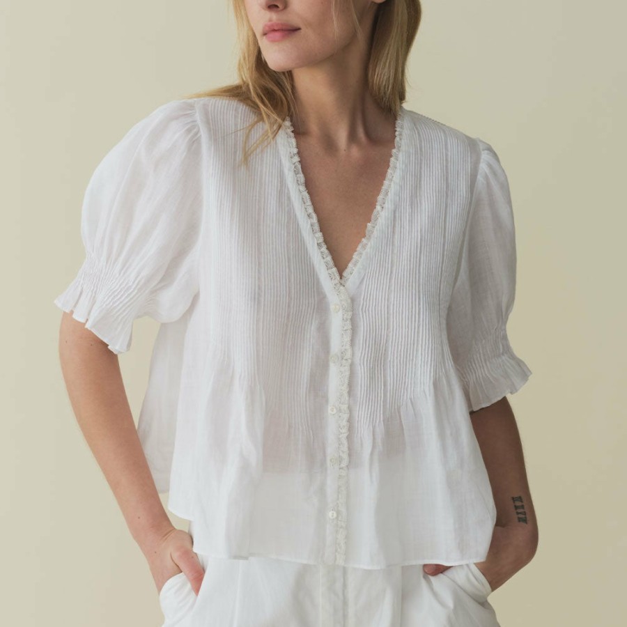 Mode Femme Dôen Chemises | Doen - Chemise Karlie - Blanc