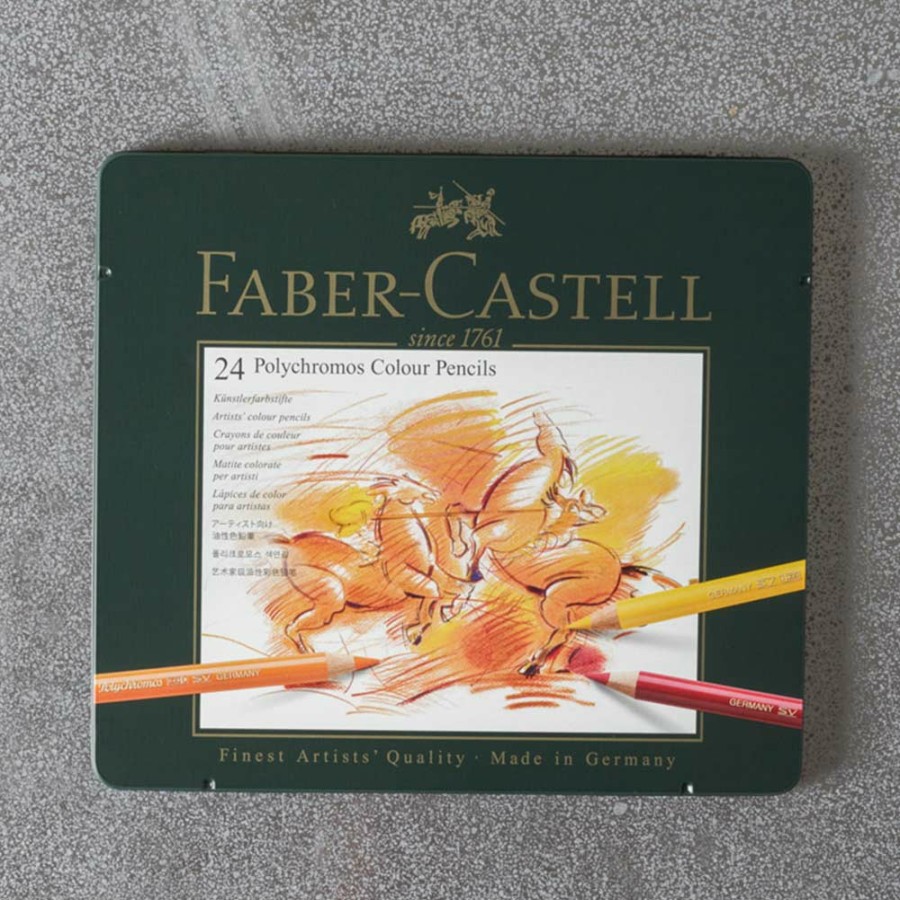 Deco & Lifestyle 1938 FABER CASTEL Ecriture | Boite De 24 Crayons Polychromos