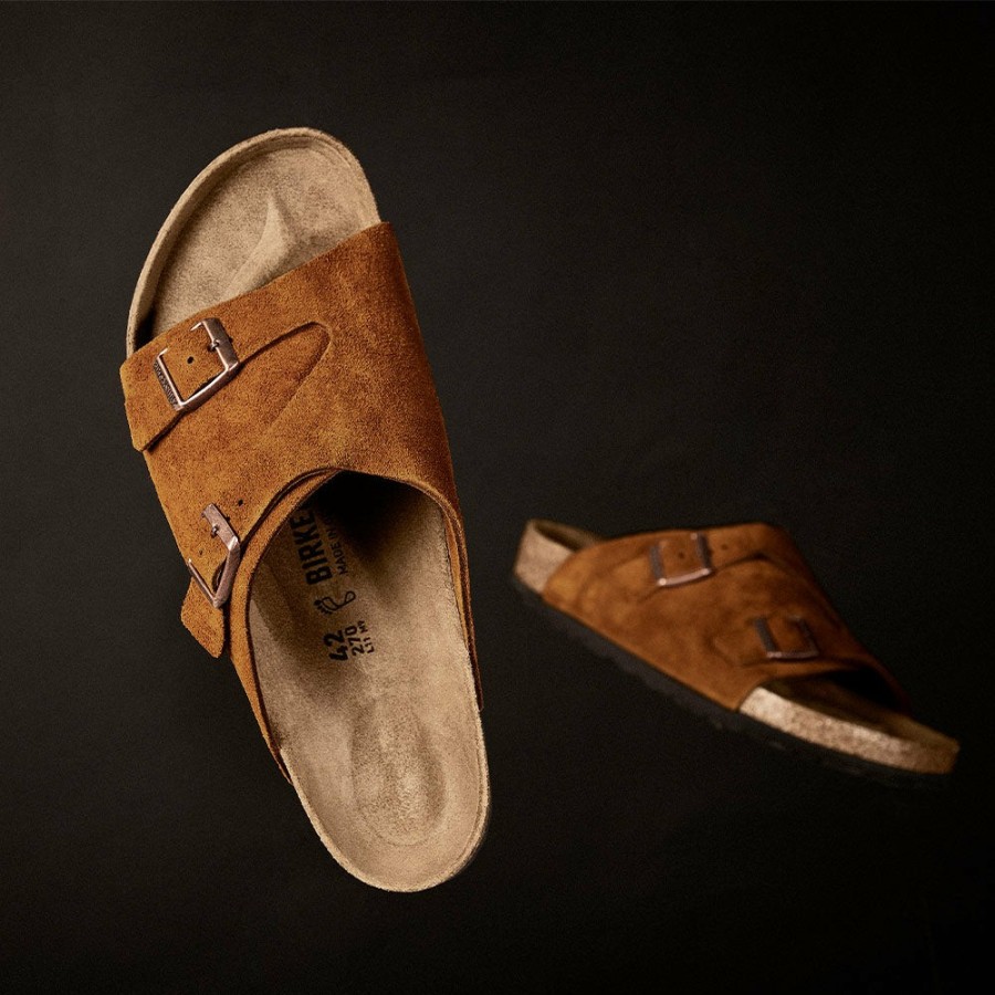 Mode Homme Birkenstock Sandales | Birkenstock - Sandales Zurich - Marron