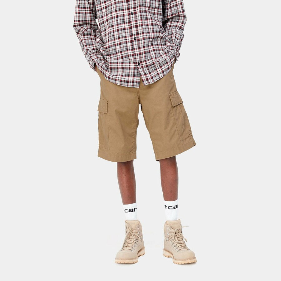 Mode Homme Carhartt Wip Shorts | Carhartt Wip - Short Cargo Regular - Marron