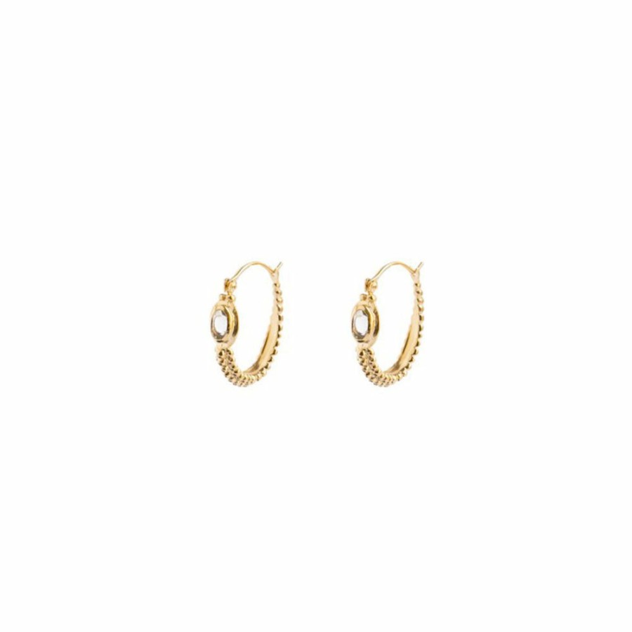 Mode Femme ALIX D REYNIS Boucles D'Oreilles | Alix D. Reynis - Boucles D'Oreilles Cassopiee - Dore