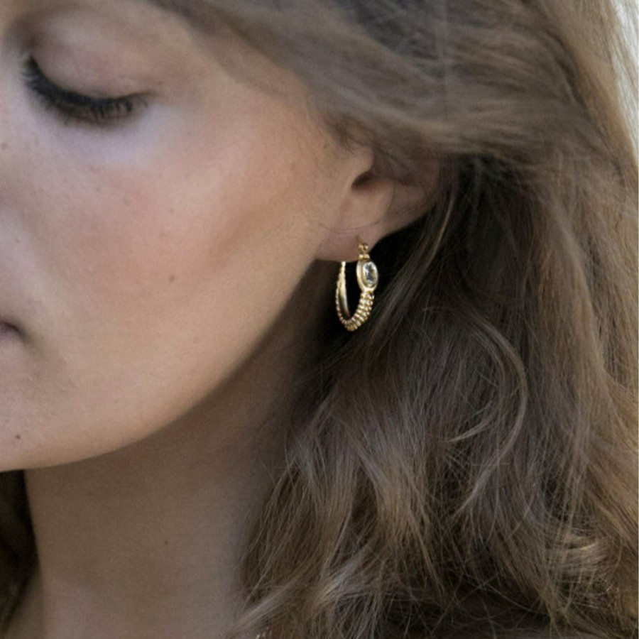 Mode Femme ALIX D REYNIS Boucles D'Oreilles | Alix D. Reynis - Boucles D'Oreilles Cassopiee - Dore