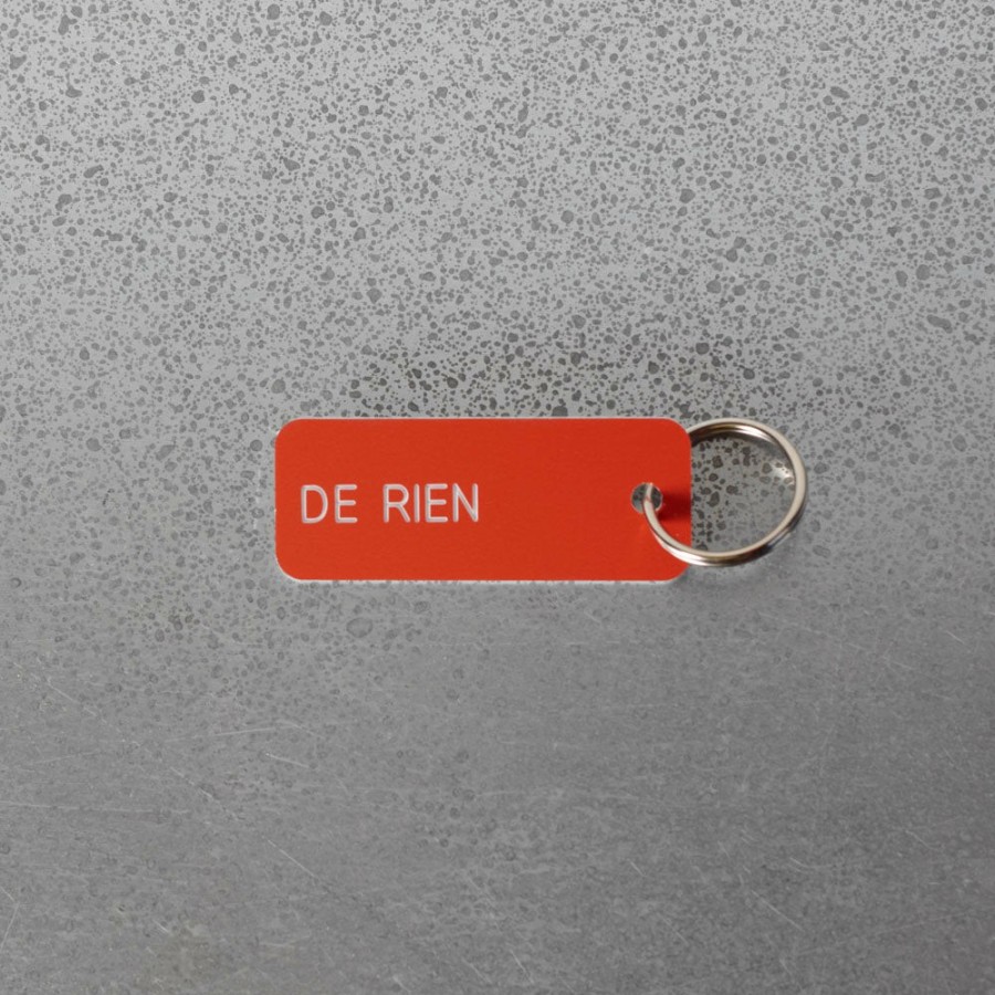 Mode Femme Various Keytags Porte Cles | Merci X Various Keytags - Porte-Cle "De Rien" - Orange