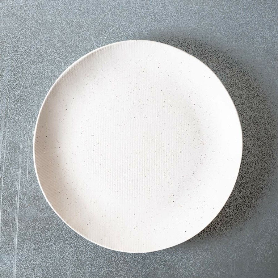 Art De La Table 1636 DEARTIS Assiettes Plates | Assiette Plate En Gres - Creme