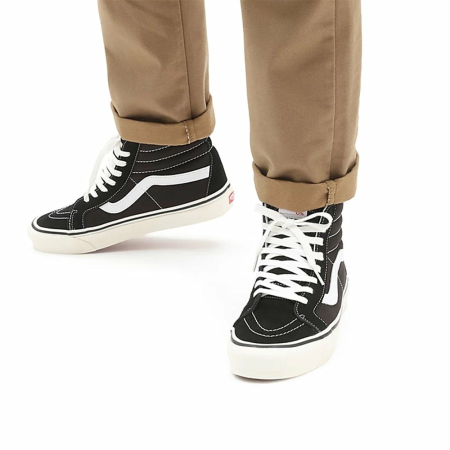 Mode Homme VANS Baskets | Vans - Sk-8 Hi 38 Dx - Noir & Blanc