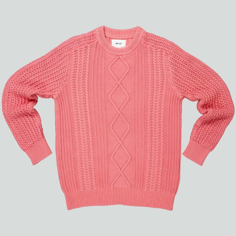 Mode Homme NN07 Mailles | Nn07 - Pull Caleb - Rose