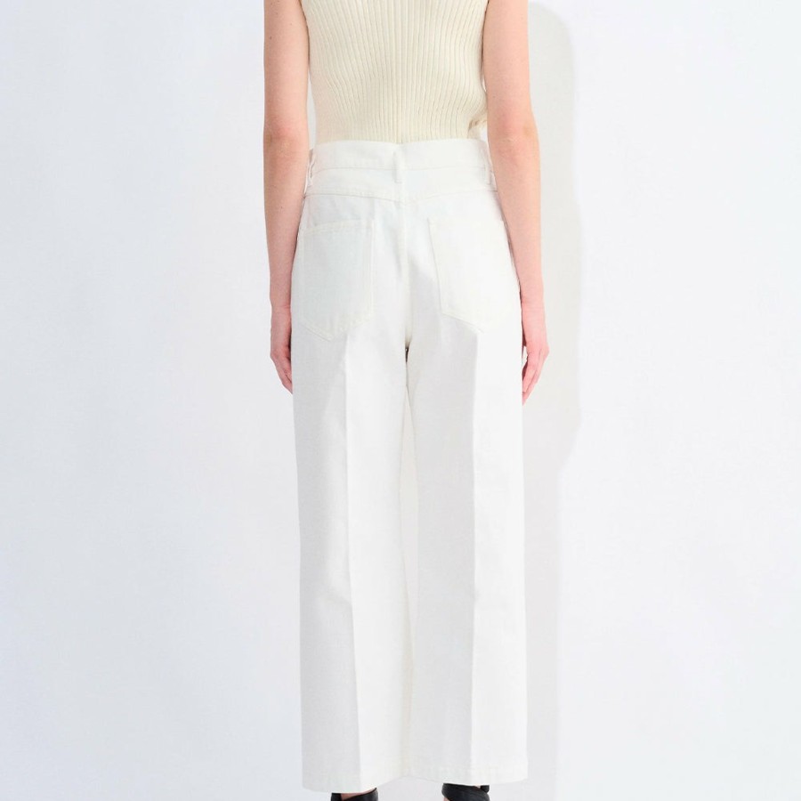 Mode Femme CHRISTIAN WIGNANT Pantalons | Christian Wijnants - Pantalon Pelanac - Blanc