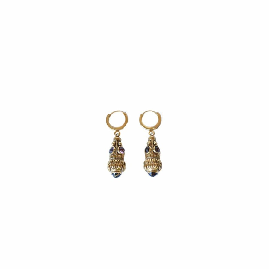 Mode Femme LA2L La2L | La2L - Boucles D'Oreilles Jasmine - Pendules