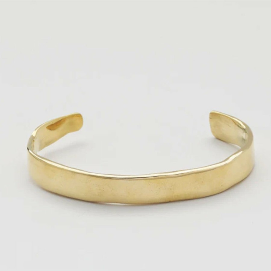 Mode Femme MARA SCALISE Bracelets | Mara Scalise - Bracelet Flat Cuff - Gold