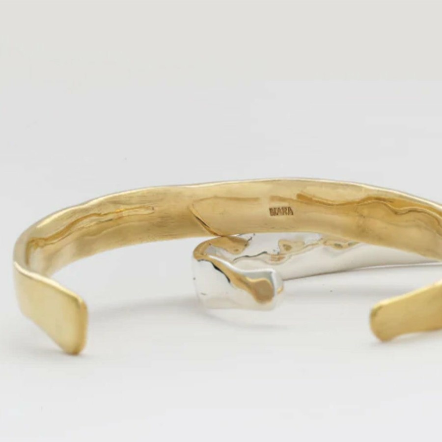 Mode Femme MARA SCALISE Bracelets | Mara Scalise - Bracelet Flat Cuff - Gold