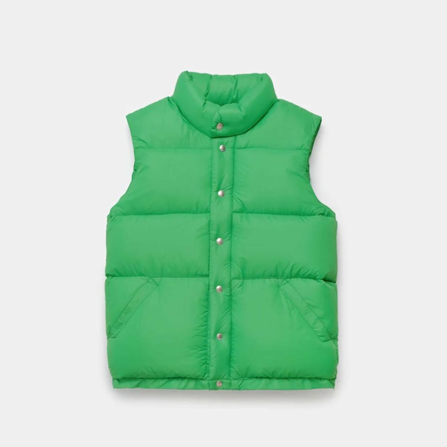 Mode Homme Crescent Down Manteaux | Crescent Down - Doudoune Sans Manches - Vert Kelly