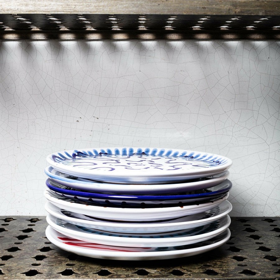 Art De La Table MERCI Assiettes Plates | Assiette Plate En Faience Paola Navone