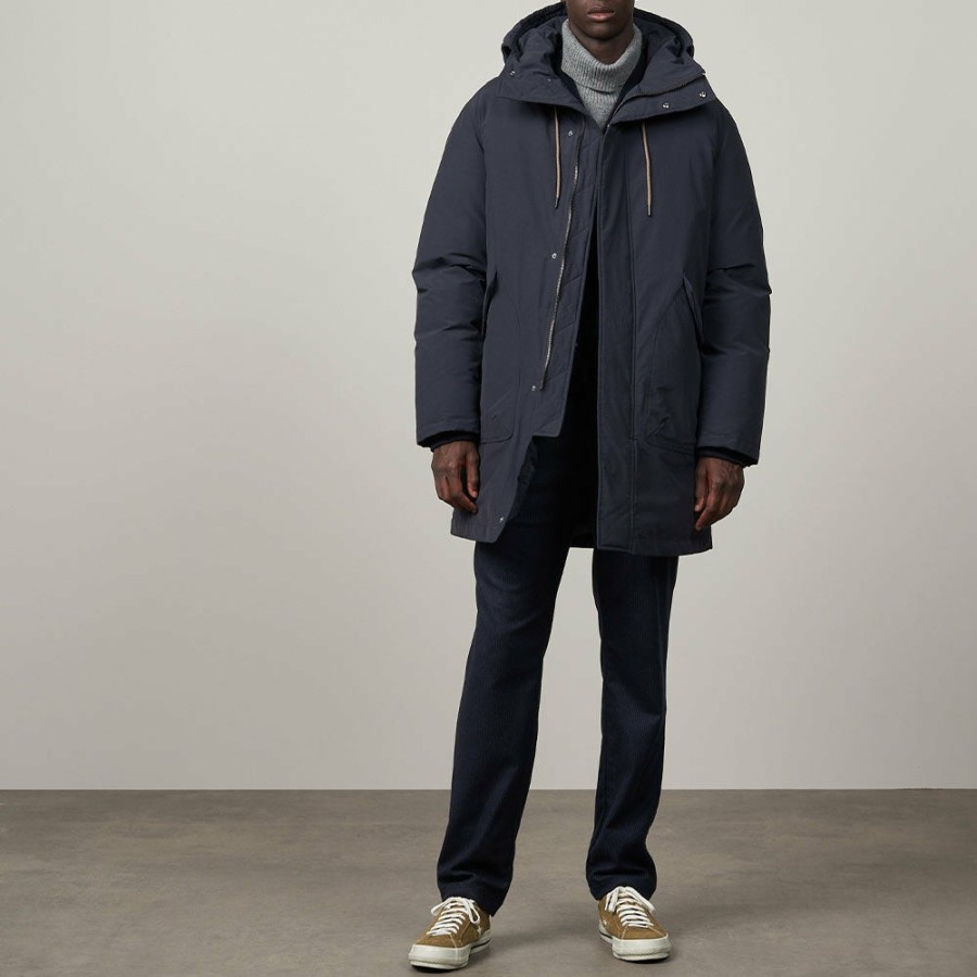 Mode Homme HARTFORD Manteaux | Hartford - Parka Cornell - Bleu