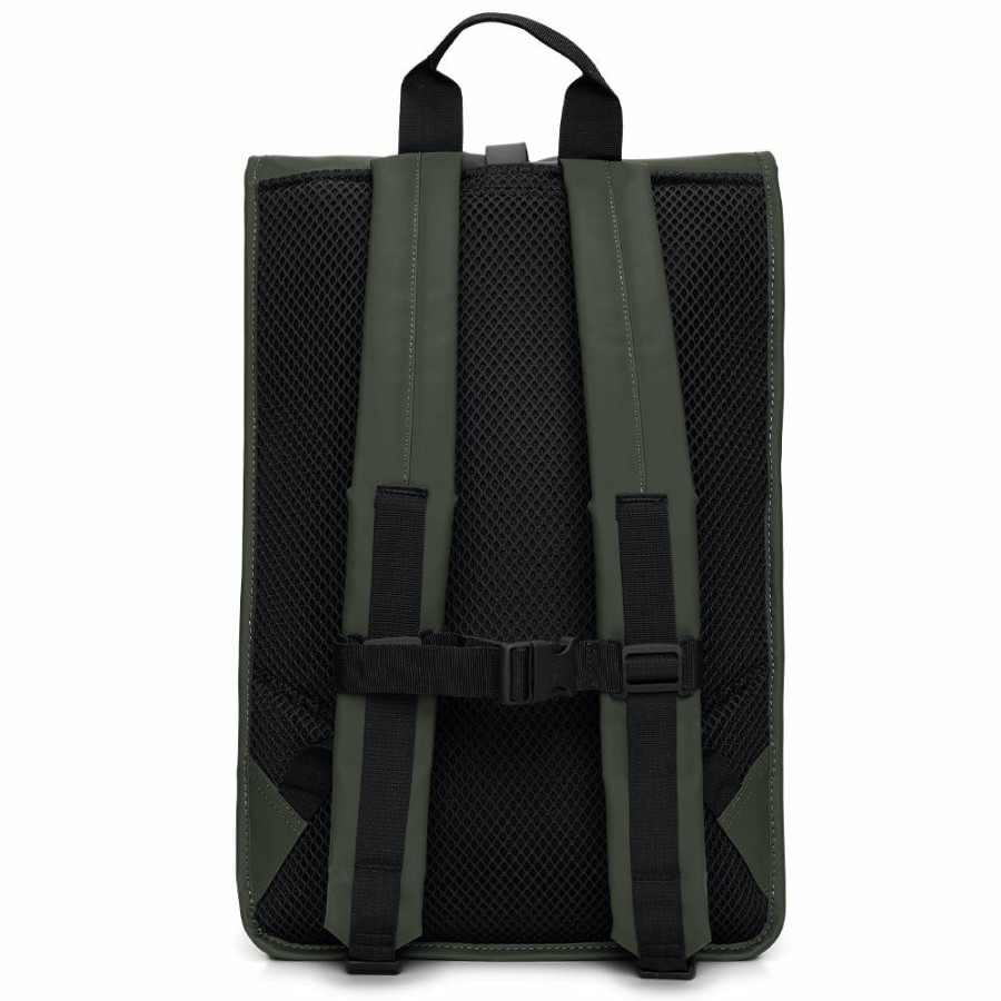 Mode Homme Rains Sacs | Rains - Sac Rolltop Rucksack Large - Vert