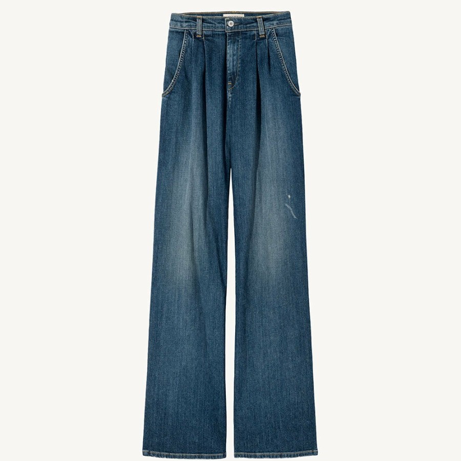 Mode Femme Nili Lotan Jeans | Nili Lotan - Flora Jean - Bleu