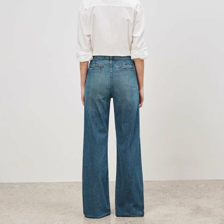 Mode Femme Nili Lotan Jeans | Nili Lotan - Flora Jean - Bleu