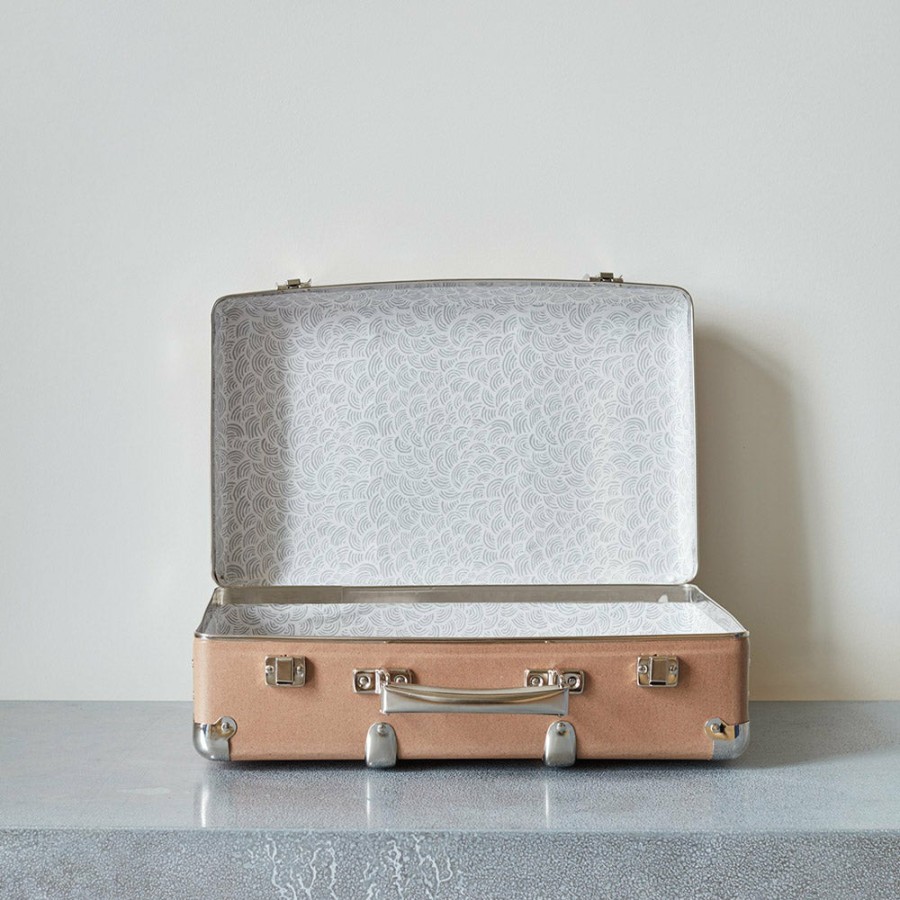 Deco & Lifestyle 256 KAZETO Filets, Paniers & Valises | Valise Rigide En Carton Bouilli - Marron