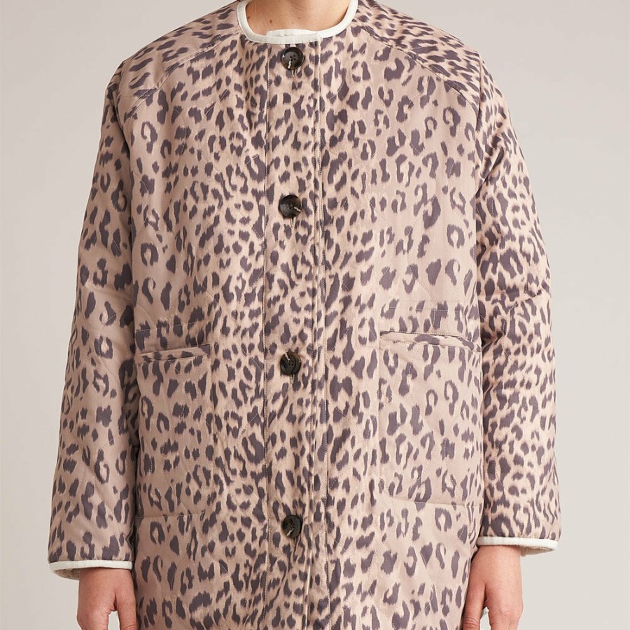 Mode Femme Bellerose Vestes | Bellerose - Veste Hamon - Leopard