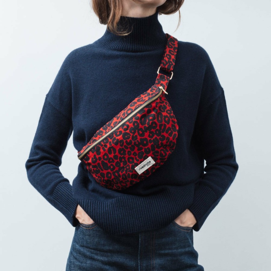 Mode Femme 2982 FOREVER KIDS Sacs Banane | Rivedroite - Sac Banane Custine - Leopard Rouge