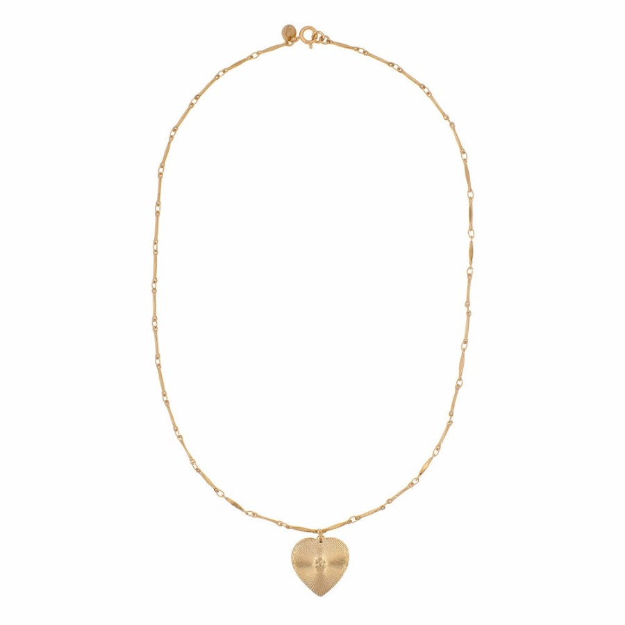 Mode Femme LUJ Luj | Luj - Collier Coeur Eden - Dore