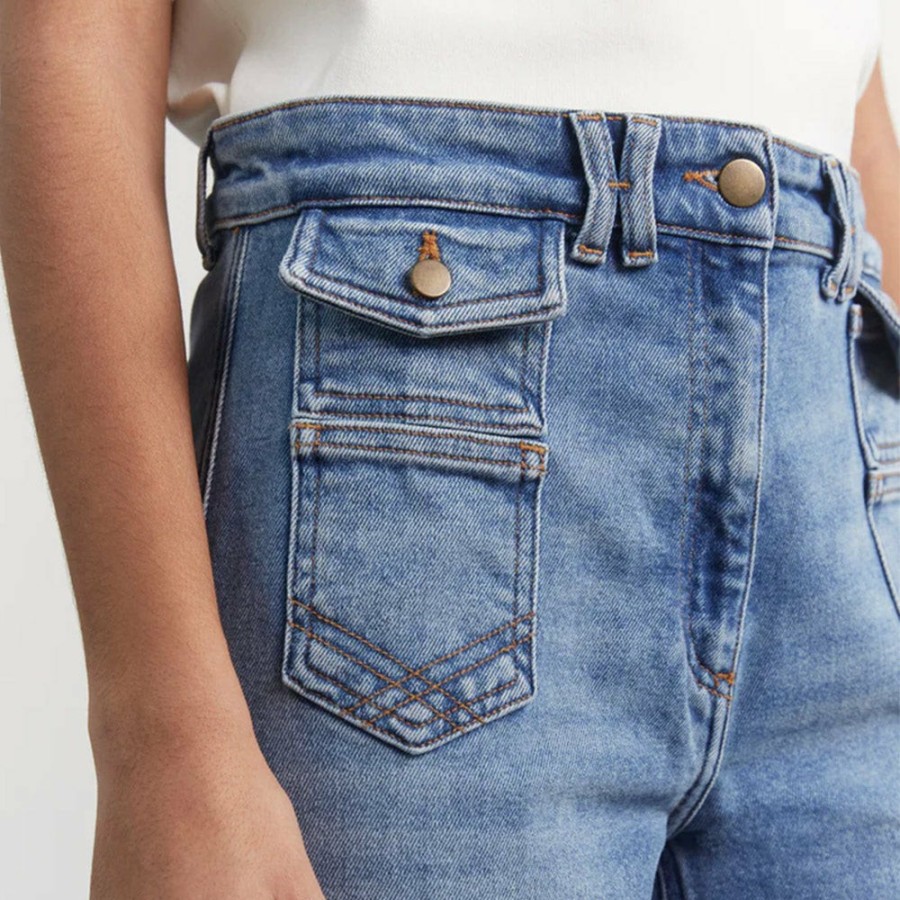 Mode Femme GERARD DAREL Jeans | Gerard Darel - Jean Flare Anna - Bleu