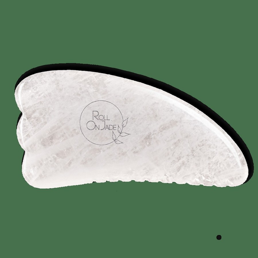 Beaute 877 ROLL ON JADE Accessoires De Beaute | Gua Sha En Quartz Pour Le Corps - Cristal - Roll On Jade