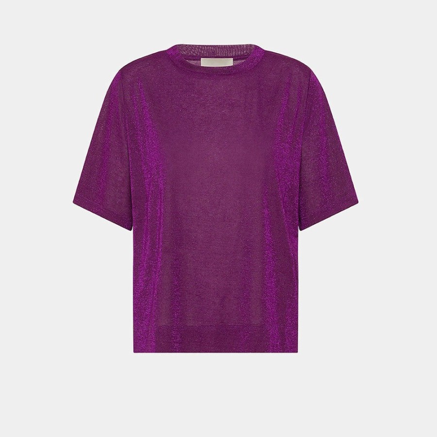 Mode Femme MOMONI T-Shirts | Momoni - T-Shirt Iora - Violet