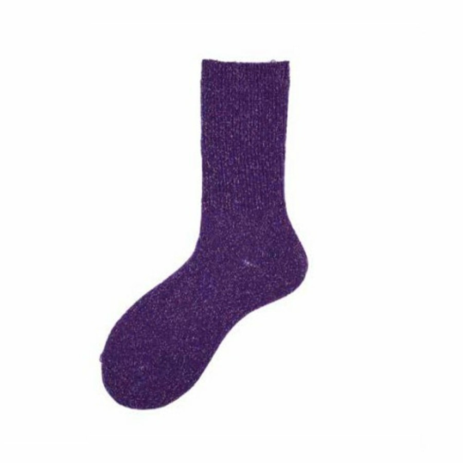 Mode Femme Alto Milano Chaussettes | Alto Milano - Chaussettes Kaylie - Violet