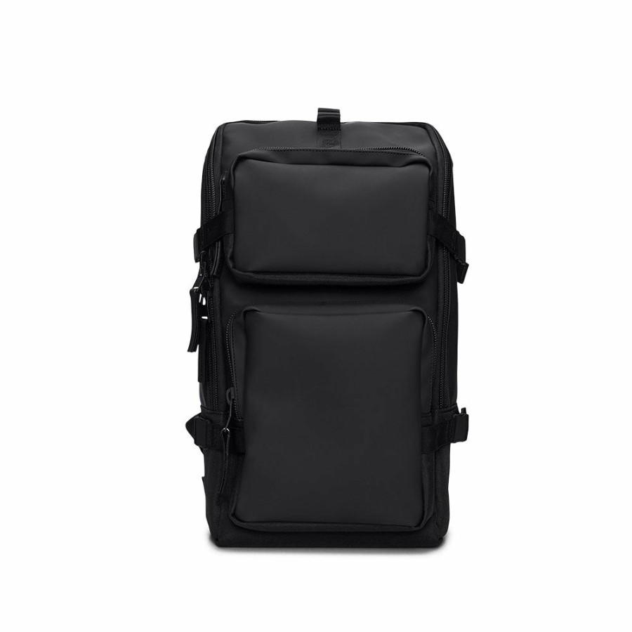 Mode Homme Rains Sacs | Rains - Sac Trail Cargo Backpack - Noir