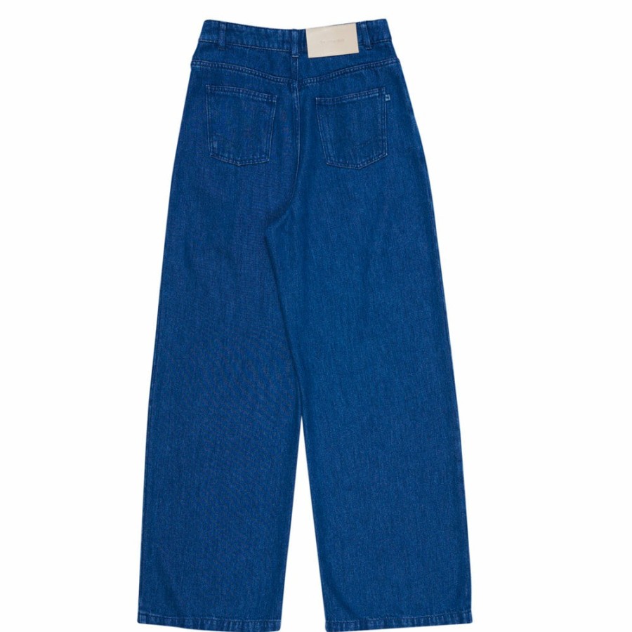 Mode Femme The New Society Pantalons | The New Society - Pantalon Woodland - Bleu