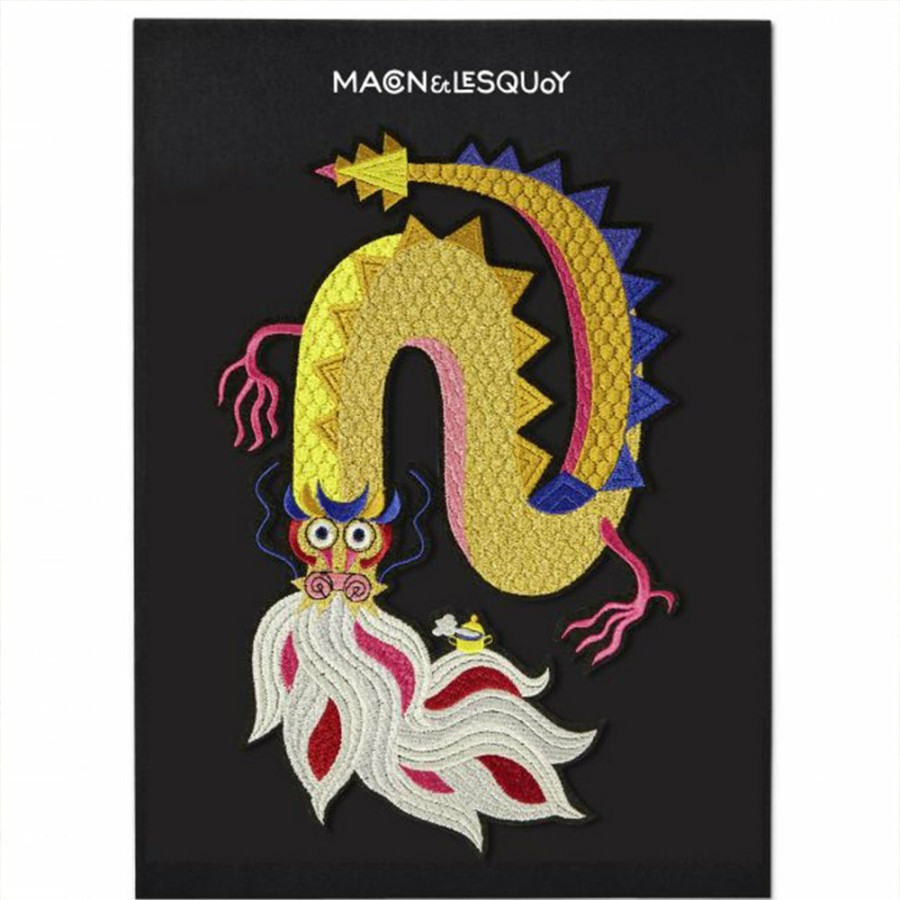 Mode Femme MACON u0026 LESQUOY Broches | Macon & Lesquoy - Ecusson Thermocollant - Dragon