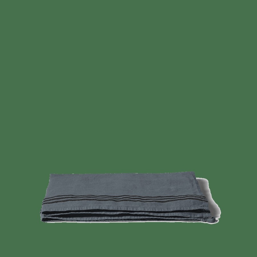 Linge De Maison 200 LINTEX Torchons | Torchon En Lin Lave - Bleu Petrole