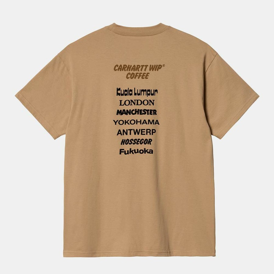 Mode Homme Carhartt Wip T-Shirts | Carhartt Wip - T-Shirt Coffe - Marron