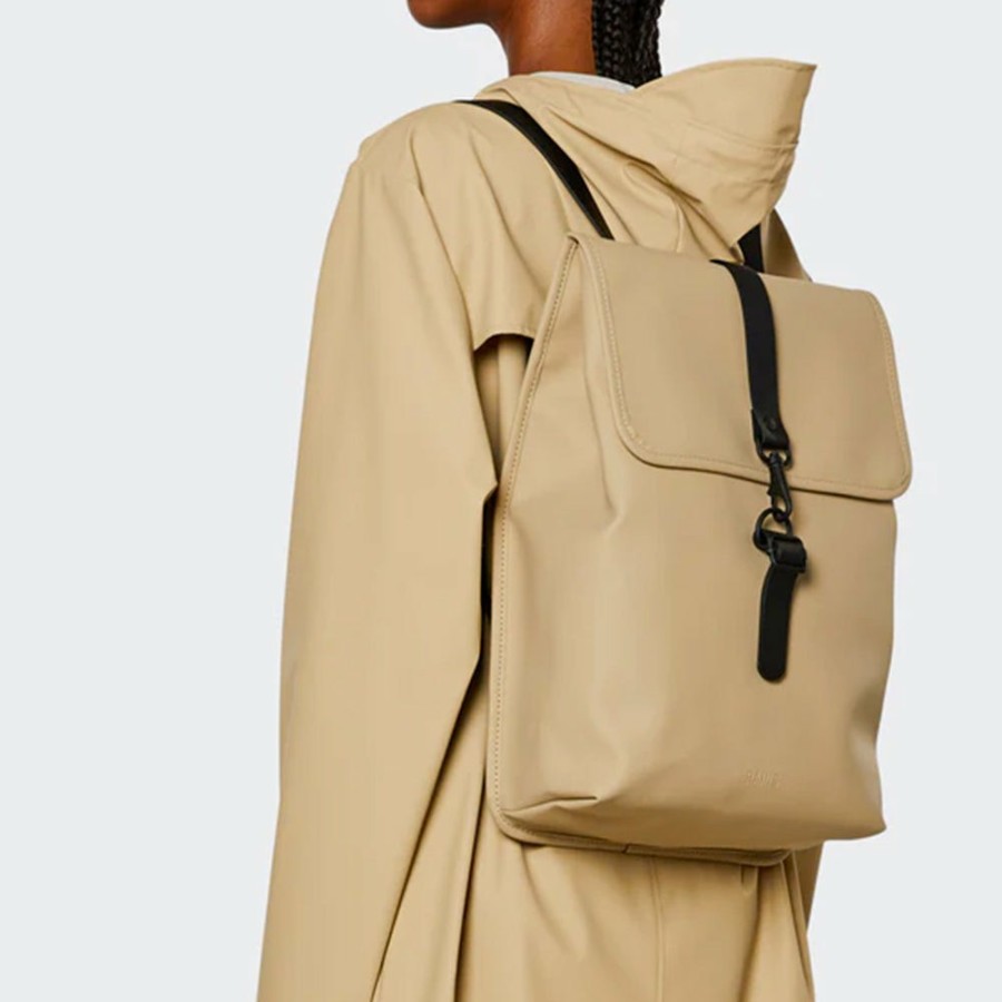 Mode Homme Rains Sacs | Rains - Sac A Dos Rucksack - Beige