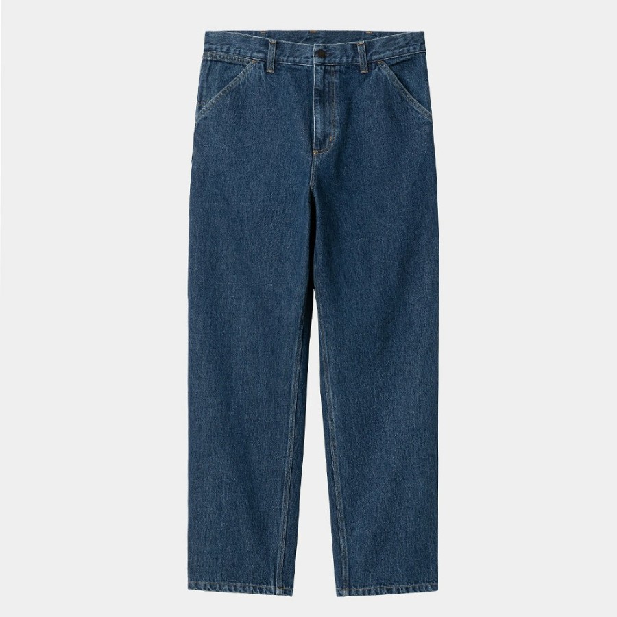 Mode Homme Carhartt WIP Jeans | Carhartt Wip - Single Knee Pant - Bleu