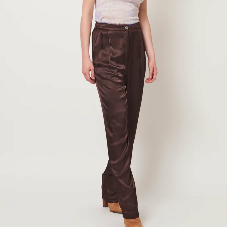 Mode Femme RAQUEL ALLEGRA Pantalons | Raquel Allegra - Pantalon Bianca - Chocolat