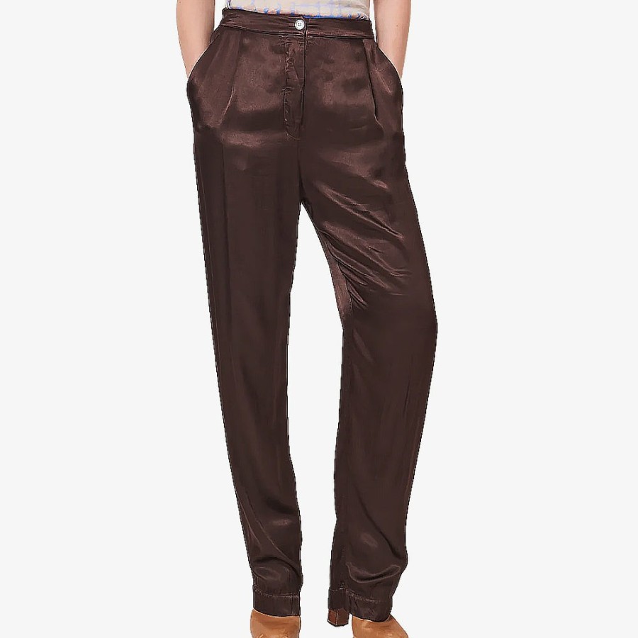 Mode Femme RAQUEL ALLEGRA Pantalons | Raquel Allegra - Pantalon Bianca - Chocolat